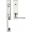 INOX Unison Hardware<br />MH214 C5 - Manhattan Series MH Tubular Entry Handleset with 214 Champagne Lever - Keyed Entry