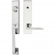INOX Unison Hardware<br />MH344 C5 - Manhattan Series MH Tubular Entry Handleset with 344 Ecco Lever - Keyed Entry
