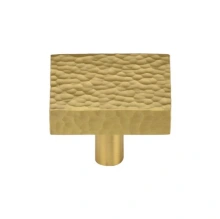 Ashley Norton<br />MK3685-032 - Manzoni Hammered Square Knob 1 1/4"