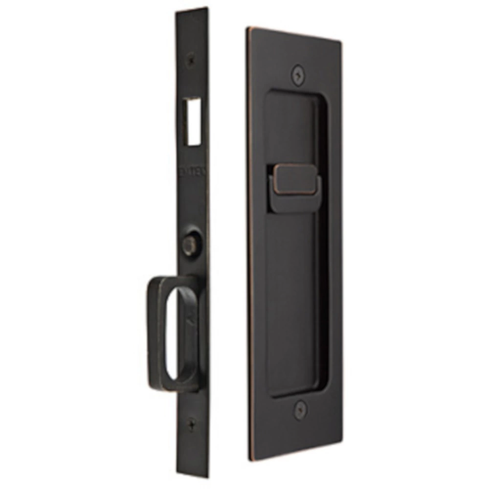 Emtek Modern Brass Pocket Door Hardware