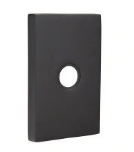 Emtek<br />Select Modern Rectangular Rosette Knob - Mix-Match Select Knob