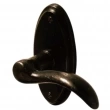 Ashley Norton<br />OV.20 Escutcheon - 5-1/8" x 2-1/2" Oval Privacy Pin Set with 500 Churchill Lever