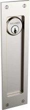 Baldwin - PD005 KC Exterior Plate only, No lock or cylinder  - Santa Monica Trim Cut For Cylinder Sliding Pocket Door - Large PD005KC