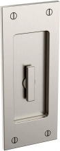 Baldwin - PD006 KT Interior Plate Only, No lock included - Santa Monica Interior Trim With Turn Knob Sliding Pocket Door - Small PD006KT
