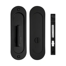 Linnea <br />PL160R-AD-PR  - Round Pocket Door Lock with ADA Turn Piece