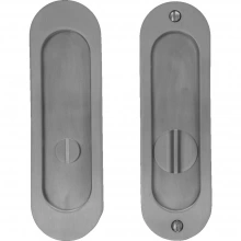 Linnea  - PL160R-ST-PR  - Round Pocket Door Lock with Straight Turn Piece