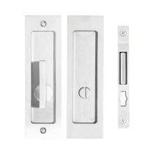 Linnea <br />PL160S-AD-PR  - Square Pocket Door Lock with ADA Turn Piece