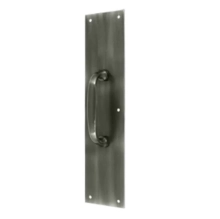 Deltana<br />PPH55 - Solid Brass Push Plate with 5 1/2" Handle - 3 1/2" x 15"