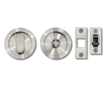Linnea  - PL66R-OV-PR - Round Pocket Door Lock