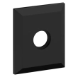 3" SQUARED ROSE - SATIN BLACK R033190