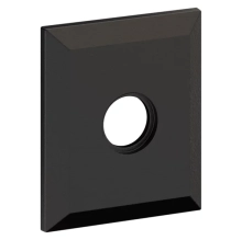 Baldwin<br />R033.402 - 3" SQUARED ROSE - DISTRESSED OIL RUBBED BRONZE R033402