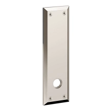 Baldwin<br />R035.055 - 10" RECTANGULAR ROSE - ENTRY OR PASSAGE/PRIVACY - LIFETIME POLISHED NICKEL R035055