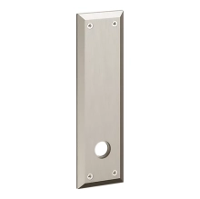 Baldwin<br />R035.056 - 10" RECTANGULAR ROSE - ENTRY OR PASSAGE/PRIVACY - LIFETIME SATIN NICKEL R035056