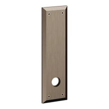 Baldwin - R035.076 - 10" RECTANGULAR ROSE - ENTRY OR PASSAGE/PRIVACY - LIFETIME (PVD) GRAPHITE NICKEL R035076