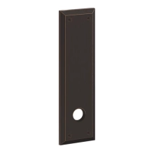 Baldwin<br />R035.112 - 10" RECTANGULAR ROSE - ENTRY OR PASSAGE/PRIVACY - VENETIAN BRONZE R035112