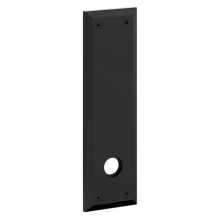 Baldwin<br />R035.190 - 10" RECTANGULAR ROSE - ENTRY OR PASSAGE/PRIVACY - SATIN BLACK R035190