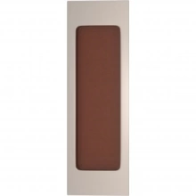 Turnstyle Designs - R1955 - Leather Rectangle Flush Door Pull