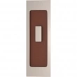 Turnstyle Designs<br />R1955 - Leather Rectangle Flush Door Pull with Turn