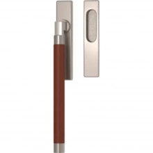 Turnstyle Designs - R2750/R2749 - Recess Leather, Lift and Slide Window Handle, Square Neck Barrel Stitch In