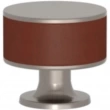 Turnstyle Designs<br />R5065 - Recess Leather, Cabinet Knob, Stacked Barrel