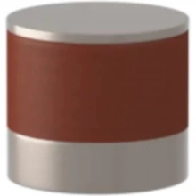 Turnstyle Designs<br />R9202 - Recess Leather, Cabinet Knob, Button