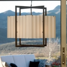 Rocky Mountain Hardware - C400CB-LED - Cube Chandelier with Corrugated Box and LED Lamps