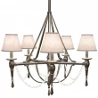 Rocky Mountain Hardware<br />C500 - Five-Arm Towne Chandelier with Crystals and Prisms
