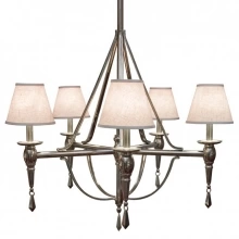 Rocky Mountain Hardware - C500 - Five-Arm Towne Chandelier with Prisms