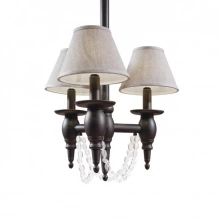 Rocky Mountain Hardware - C525 - Three-Arm Towne Chandelier with Crystals