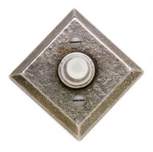 Rocky Mountain Hardware - DBB-E415 - Doorbell Button - 3 9/16" x 3 9/16" Diamond Escutcheon