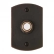 Rocky Mountain Hardware<br />DBB-E500 - Doorbell Button - 2-1/2" x 3-3/4" Curved Escutcheon