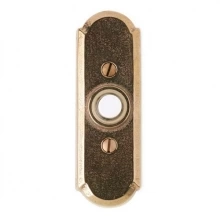Rocky Mountain Hardware - DBB-EW708 - Doorbell Button - 1-1/2" x 4-1/2" Arched Escutcheon