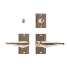 Rocky Mountain Hardware<br />E10205/E10205 Passage Mortise Lock Set - 2-1/2" x 4-1/2" Oasis Escutcheons