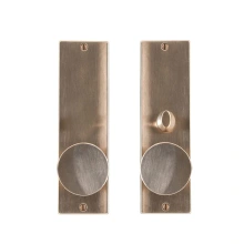 Rocky Mountain Hardware<br />E10208/E10209 - Patio Dead Bolt/Spring Latch Set - 2-1/2" x 8-1/2" Oasis Escutcheons