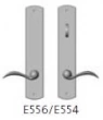 Rocky Mountain Hardware<br />E556/E554 Patio - Endura Trilennium Curved Multipoint Patio Lever Set