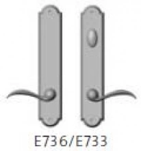 Rocky Mountain Hardware - E736/E733 Thumb Turn - Endura Trilennium Arched Multipoint Inactive/Thumb Turn Lever Set