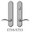 Rocky Mountain Hardware<br />E736/E733 Thumb Turn - Endura Trilennium Arched Multipoint Inactive/Thumb Turn Lever Set