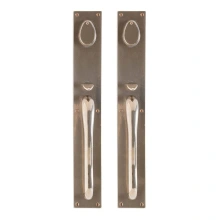 Rocky Mountain Hardware - G10275/G10275 - Push/Pull Double Cylinder Dead Bolt - 3" x 20" Oasis Escutcheons