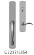 Rocky Mountain Hardware<br />G3237/E554 - Endura Trilennium Curved Patio Multi-Point Trim Only