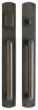 Rocky Mountain Hardware<br />G501/G502 Grips both sides - Pull/Pull Dead Bolt - 2-3/4" x 20" Curved Escutcheons