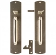 Rocky Mountain Hardware<br />GL/G560 - Curved Escutcheon Gate Latch Set with Thumb Latch - G560