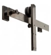 Rocky Mountain Hardware<br />TRK100 Single Track System - Barn Door Track 102" Max Length - Includes Floor Guide and 2 Adjustable Stops