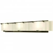 Rocky Mountain Hardware<br />V445-LED - Triple Plank Vanity - Corrugated Glass with LED Lamps 8" x 60" x 5 3/8"