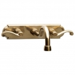 Rocky Mountain Wall Mount Faucet with E707 Arched Escutcheon 