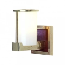 Rocky Mountain Hardware - WS405 - Post-Ring Sconce with Designer Leather and LED Lamps