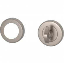 Turnstyle Designs - S1630 - Half Moon Turn with US Mortise Cylinder Collar on Round Rose