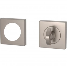 Turnstyle Designs - S2764 - Half Moon Turn with US Mortise Cylinder Collar on Square Rose