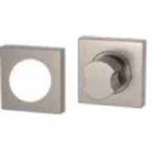 Turnstyle Designs - S2802 - Bite Turn with US Mortise Cylinder Collar on Square Rose