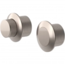 Turnstyle Designs - S3046 - Solid Knurled Push Button on Round