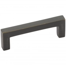 Emtek - 86667 - Sandcast Bronze Rustic Modern Rectangular Pull 3-1/2"